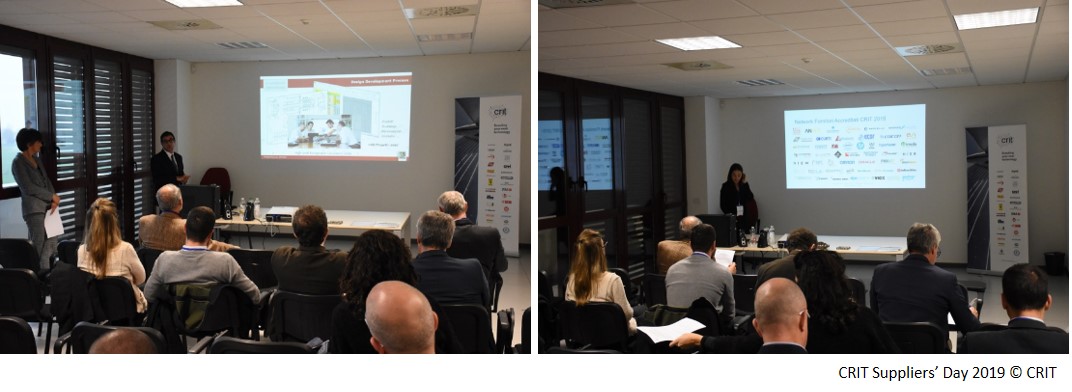 CRIT Suppliers’ Day 2019 © CRIT CRIT Suppliers’ Day 2019 © CRIT