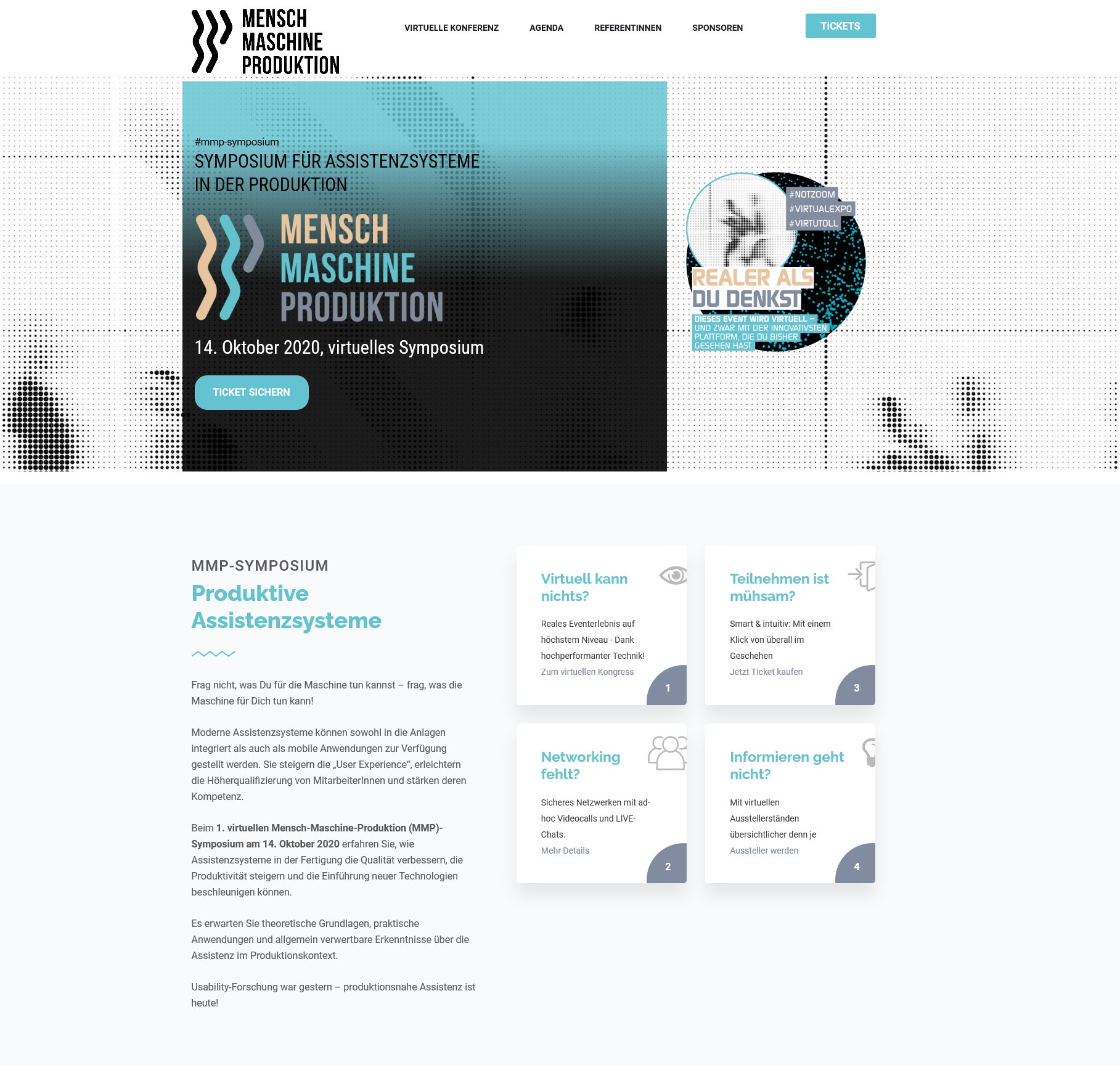 MENSCH MASCHINE PRODUKTION - MMP Symposium at 14 October 2020, Linz, Austria, Image Source: https://mmp-symposium.at/ MENSCH MASCHINE PRODUKTION - MMP Symposium at 14 October 2020, Linz, Austria, Image Source: https://mmp-symposium.at/