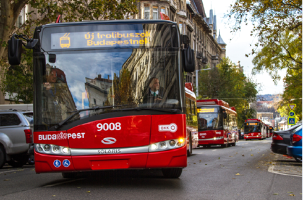 Photo: New trolleybuses in Budapest (BKK Centre for Budapest Transport) 