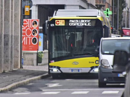 Photo: C bus line in Bergamo (Municipality of Bergamo) Photo: C bus line in Bergamo (Municipality of Bergamo)