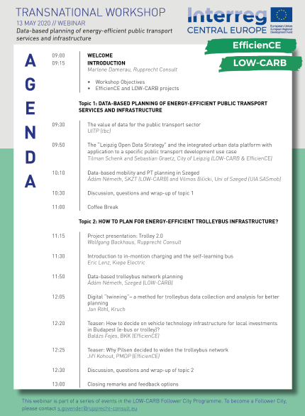 Transnational Workshop webinar agenda Transnational Workshop webinar agenda