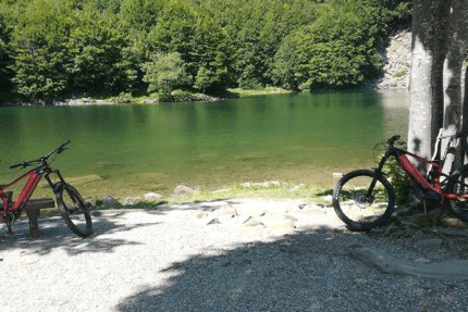 Bikes at Lago Santo Bikes at Lago Santo