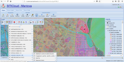 Mantova's actual GIS system Mantova's actual GIS system