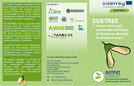 SUSTREE Output Leaflet 