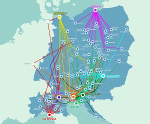 Maps of the rail connections