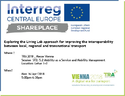 Shareplace at the TRA2018 Shareplace at the TRA2018