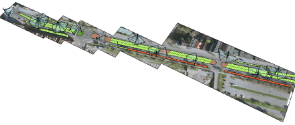 Area covered by camera installations. Area covered by camera installations.