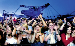 Young people at the concert Young people at the concert