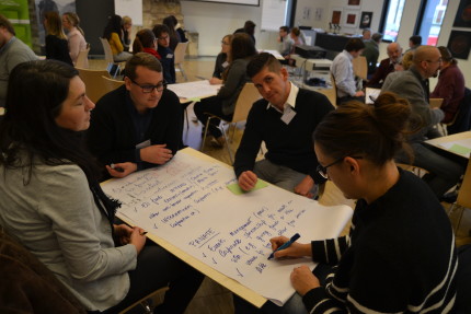 World Café with the trainers 