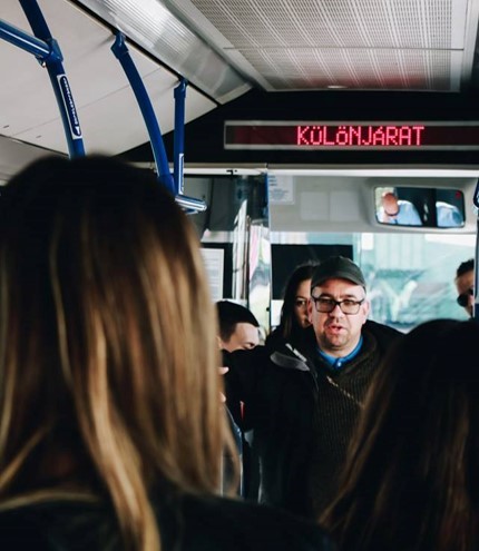 People on a bus 