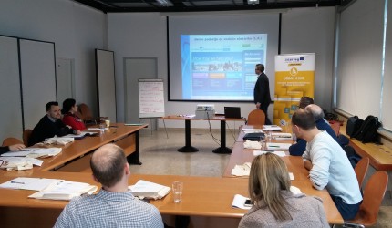 E-zavod and Municipality of Maribor representatives at workshop for public service providers E-zavod and Municipality of Maribor representatives at workshop for public service providers