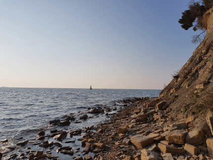 Flysch cliffs at the Ankaran Peninsula Flysch cliffs at the Ankaran Peninsula