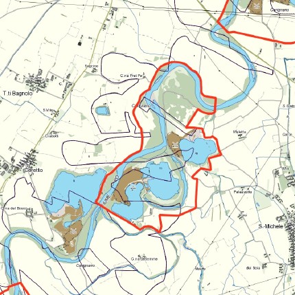 Map of NR Lanca di San Michele 